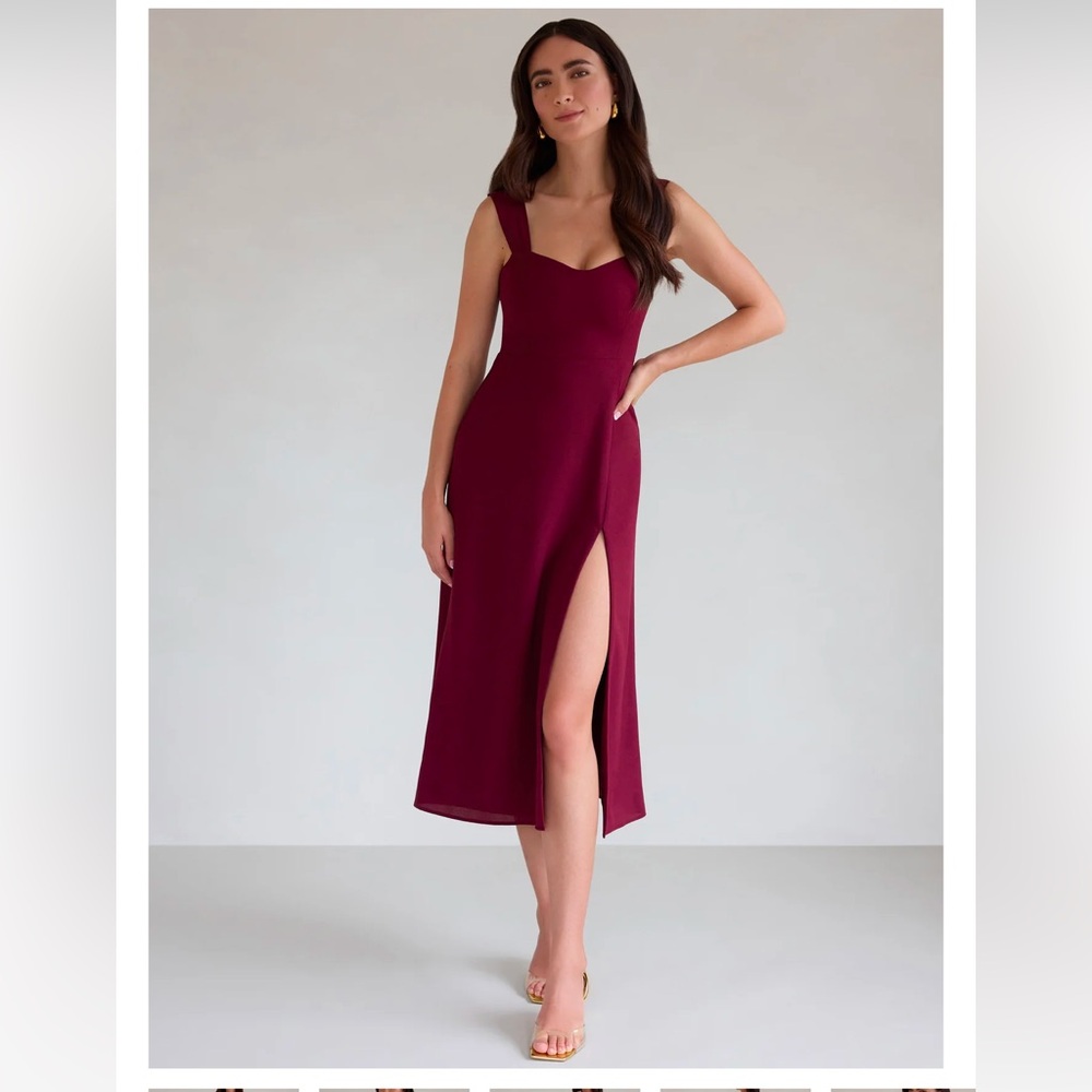 Park & Fifth Hastings Dress in Burgundy- Medium